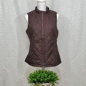 Art3d Padded Quilted Lightweight Vest Stand Collar
